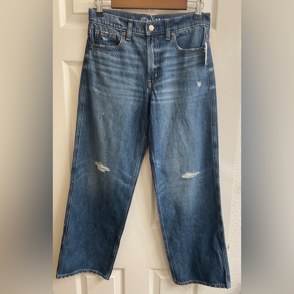 NEW with tags Teen girl Gap Low Stride wide leg jeans size 14